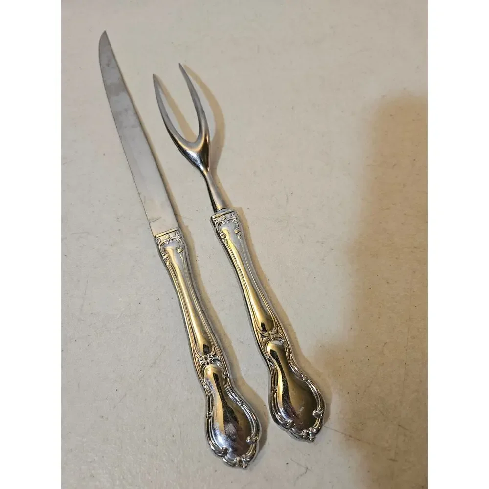 Vintage Carvel Hall 2 piece carving set - fork & knife